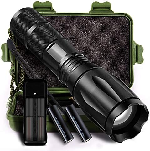 Led Tactical Flashlight, Larnn Super Bright Handheld Flashlights for Camping Hiking & Outdoor Activities