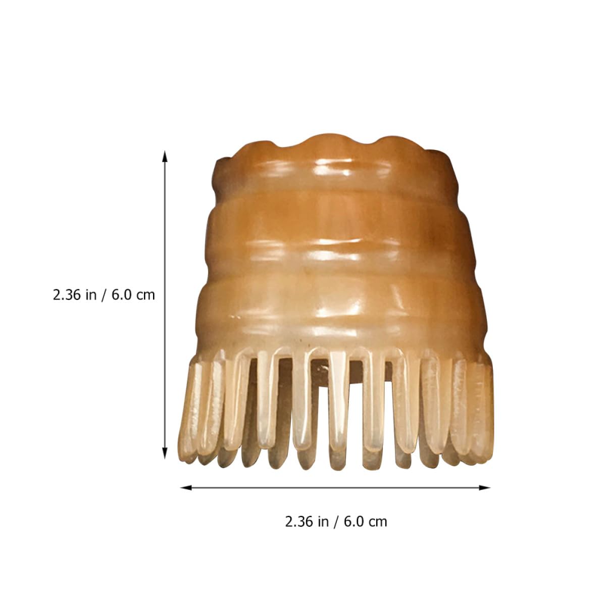 Peine Masajeador de Cuerno Natural Cuero Cabelludo, Cepillo para Champú de Plástico, Masaje Relajante y Limpieza Profunda del Cabello Color Aleatorio
