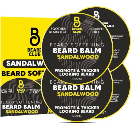 The Beard Club Sandalwood Beard Butter - Leave-In Conditioning Balm - 2oz