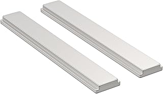 2 Pack Shower Door Magnet - 2-1/2" Long Glass Door T-Magnet Replacement for Swing Shower Doors Handles Shower Door Strike Jamb, Silver
