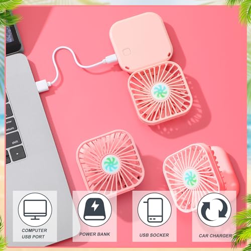 Mini ventilateur portable rechargeable 3 vitesses de circulation - 4