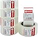 ZCENTER 6 Rollos Cinta Embalar 48MMx100M Cinta embalaje Cinta adhesiva para Cajas y Paquetes-Color Transparente