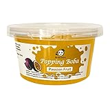 Passion Fruit Popping Boba Pearls Bursting Boba Pearls for Bubble Tea, Popping Juice Boba Balls, Bomb Boba Pearl Balls - 490g(17.25oz)