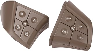KYGFG Botones De Control del Interruptor del Volante del Coche para Mercedes para Benz W164 W245 W251 GL350 ML350 R280 B180 B200 B300 5 Teclas (Color : Amarillo)