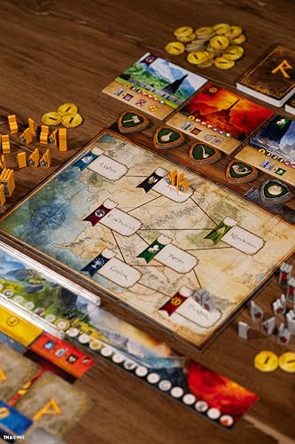 Asmodee - Le Seigneur des Anneaux : Duel pour la Terre du Milieu - Jeu de Société Stratégique pour Adultes & Enfants dès 10 Ans - Nouvelle Version 7 Wonders Duel - Univers Tolkien -30 Min - 2 Joueurs