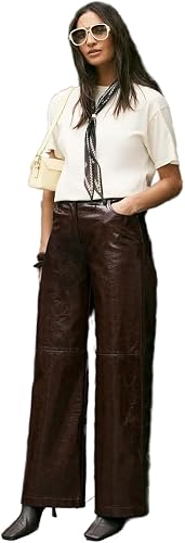 Nasty Gal Premium Vinyl High Shine Faux Leather Slouch Pant 