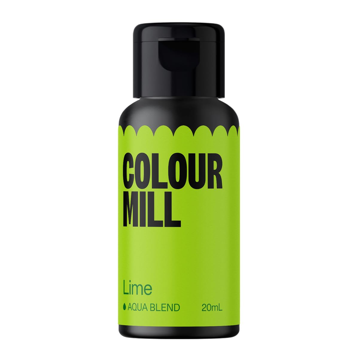 Colour Mill Aqua Blend Food Colouring Lime: Next Generation Water Based Liquid Food Colours - 20 ml