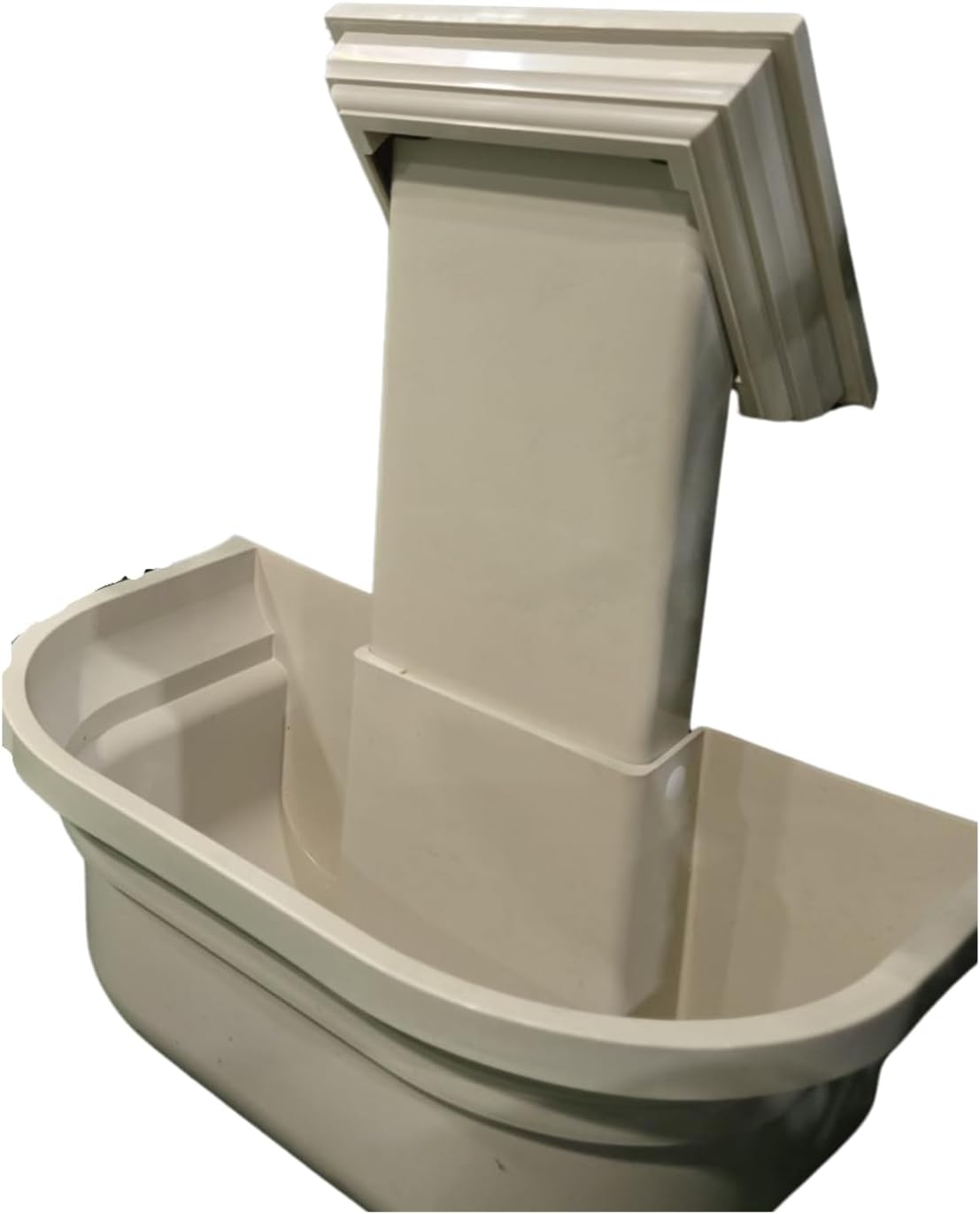 Fence Post Planter - Elegant Almond Plant Hanger for PVC Fences, Hanging Planters for Outdoor Plants - 2 Pack