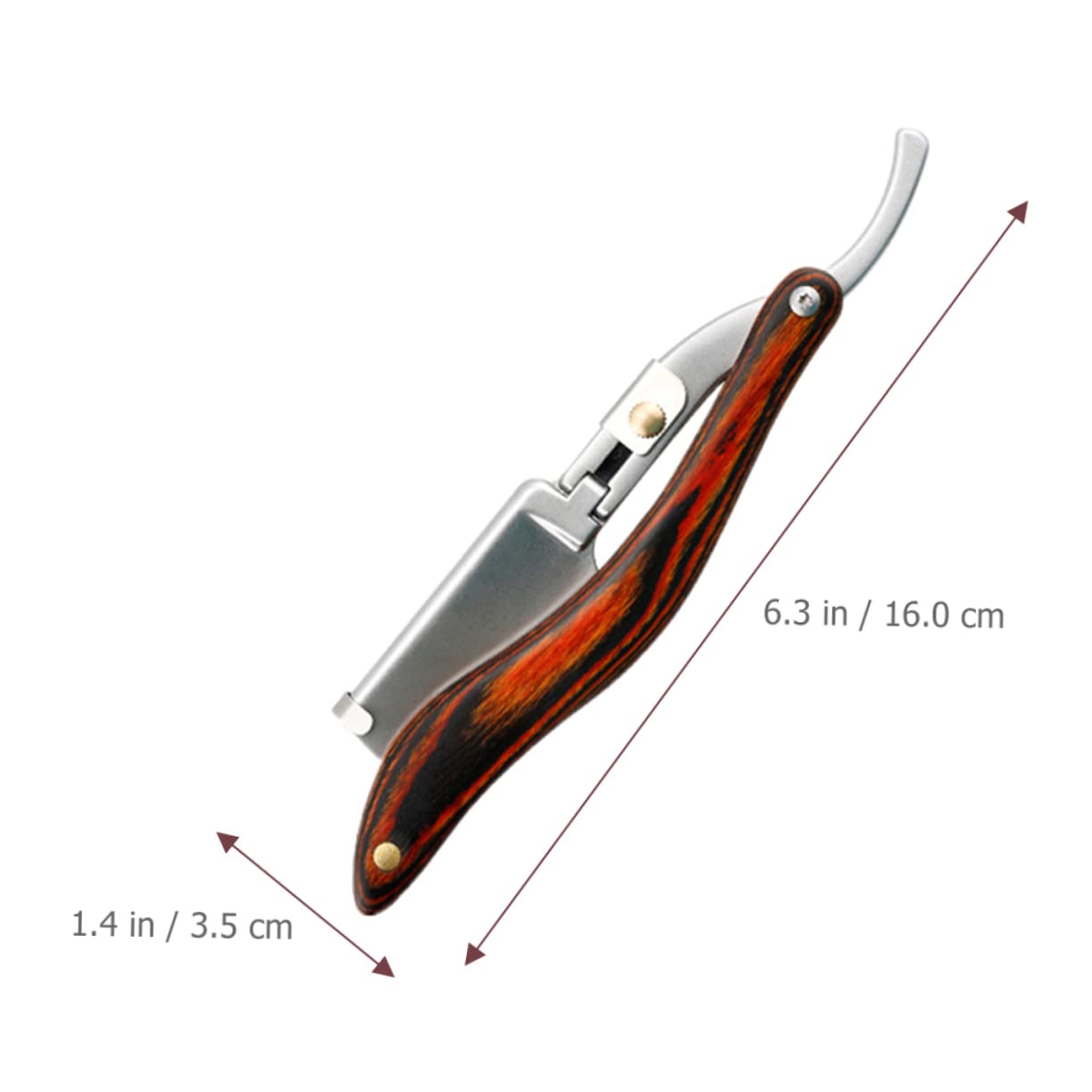 Didiseaon Stainless Steel Manual Shaver Barber Razor for Men Haircutting Tool for Beard Eyebrow Body Hair Short S23-1 Black