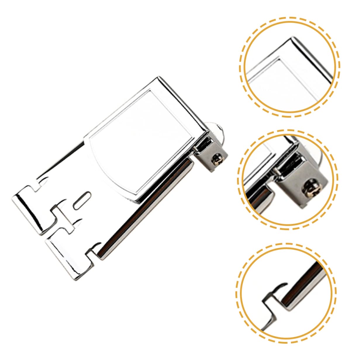 Toyvian 3stücke Banjo Tailpiece Metall Saitiger Verchromter Ersatz Für Banjo-gitarre Installieren Zubehör Für Musiker