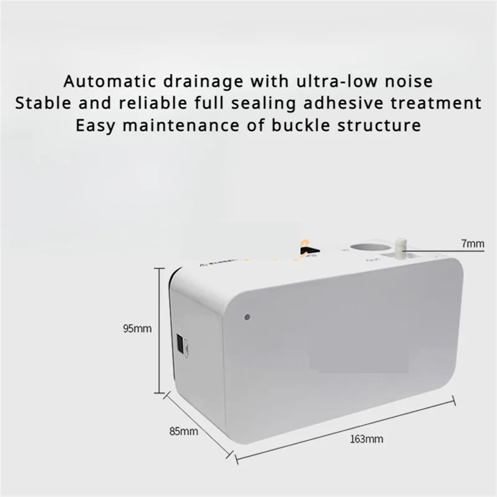 Pompe de Relevage Climatisation, Pompe à eau externe ultra silencieuse for la maison, accessoire entièrement automatique for condensats, pompe de draina de climatisation intégrée