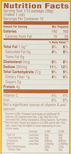 Pillsbury Specialty Mix Hot Roll, 16-Ounce Boxes , 1 Pound (Pack Of 6) #TOP3