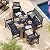 GREENVINES Outdoor Bench | 51.5’’ | HDPE | Garden Benches | Weatherproof | for Outdoors Patio Park Porch Outside Backyard | 2-Person | Black