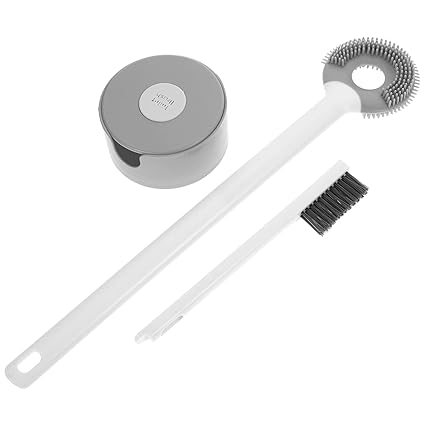 Housoutil 1 Set Toilet Bowl Brush and Holder Toilet Bowl Cleaner Brush Toilet Accessory
