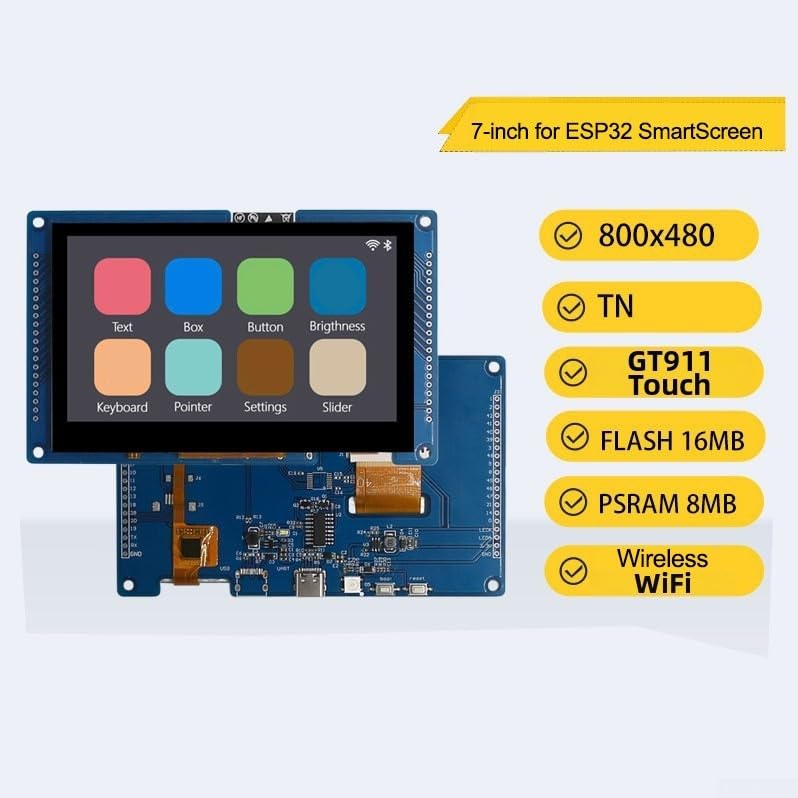 ESP32-S3 Écran tactile haute résolution WiFi et PSRAM 8 Mo pour projet IoT - 5