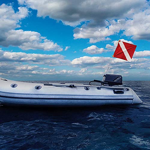 Flag for Scuba Diving Spearfishing with Float, Buoy, Boat, 35X50cm