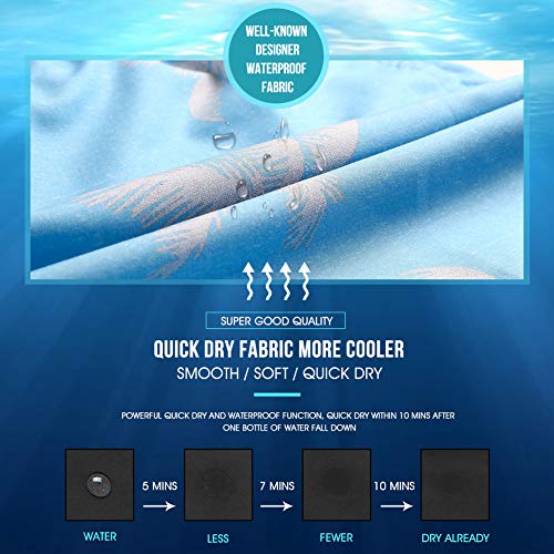 MaaMgic Mens Palm Tree Swim Trunks Bathing Suits Board Shorts Swimming Shorts