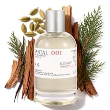 SANTAL 001 Unisex Luxury Spray Perfume for Men/Women, Long Lasting Rich Woody Fragrance, Woody Sandalwood Leather Scent, Clean Vegan Cruelty-Free Eau De Parfum EDP 3.4oz 100ml