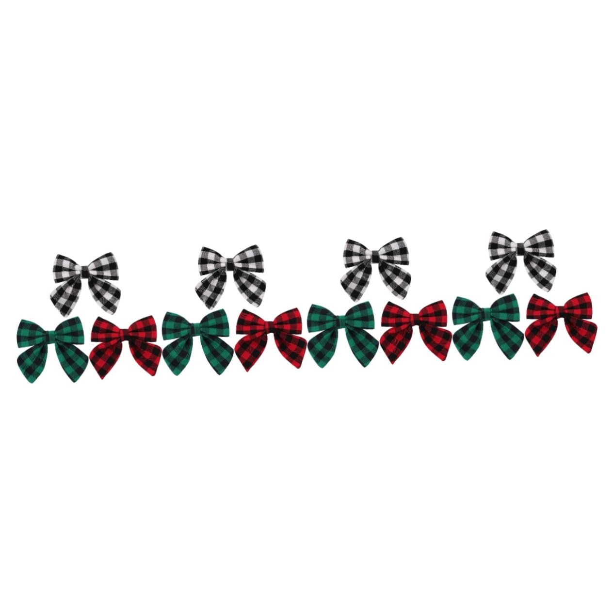 ibasenice 12pezzi Fermagli Per Fiocco Per Bambine Fermagli Decorativi Stile Quadretti Leggeri e Comodi Per Compleanni e Occasioni Speciali
