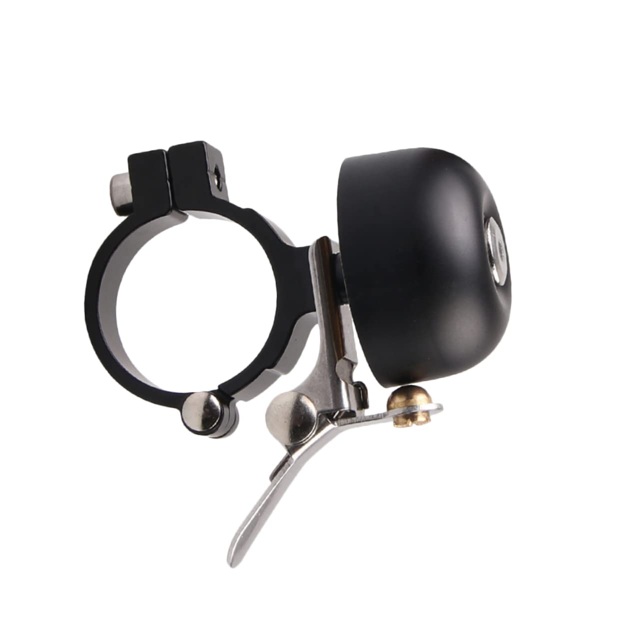 GRIRIW 1Pc Vintage Copper Bike Bell Horn with Loud Crisp Sound for Mountain Road Biking Easy Installation Durable Design Fits Handlebars Black