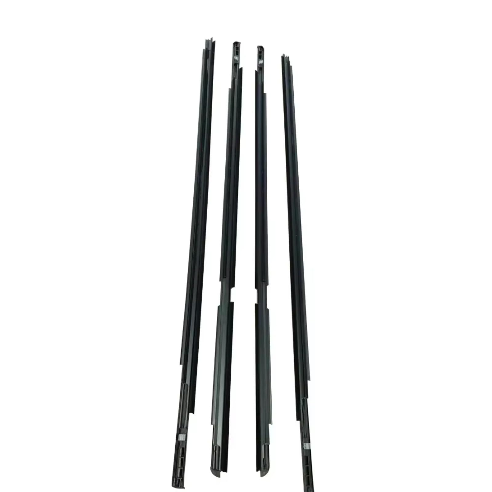 Pbqenxb One Color For Toyota For Yaris Hatchback 2006-2013 (4 Doors) Front Rear Outer Side Glass Rubber Sealing Strips Black 4 X Window Weatherstrip Outer Window Weatherstrip