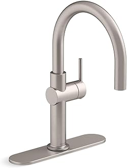 Kohler K-22975-VS Crue Kitchen Sink Faucet, Vibrant Stainless
