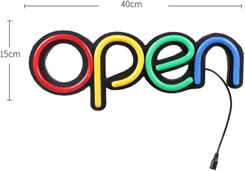 Miniatura 7 de Paneles de luz led inteligentes LED Neon Open Sign Light para negocios Pull Wire Conector Brillante Ligero y Energía Eficiente para Restaurantes