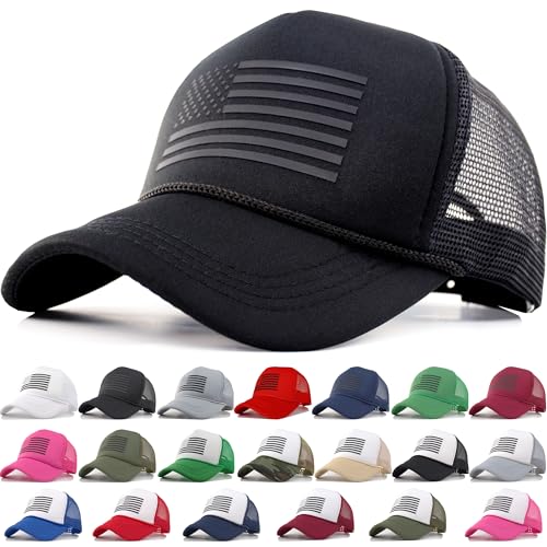 Image of 250th Anniversary American Flag Hats for Men Women, Snapback US Patriotic Trucker Hat Veterans Memorial Day Gifts