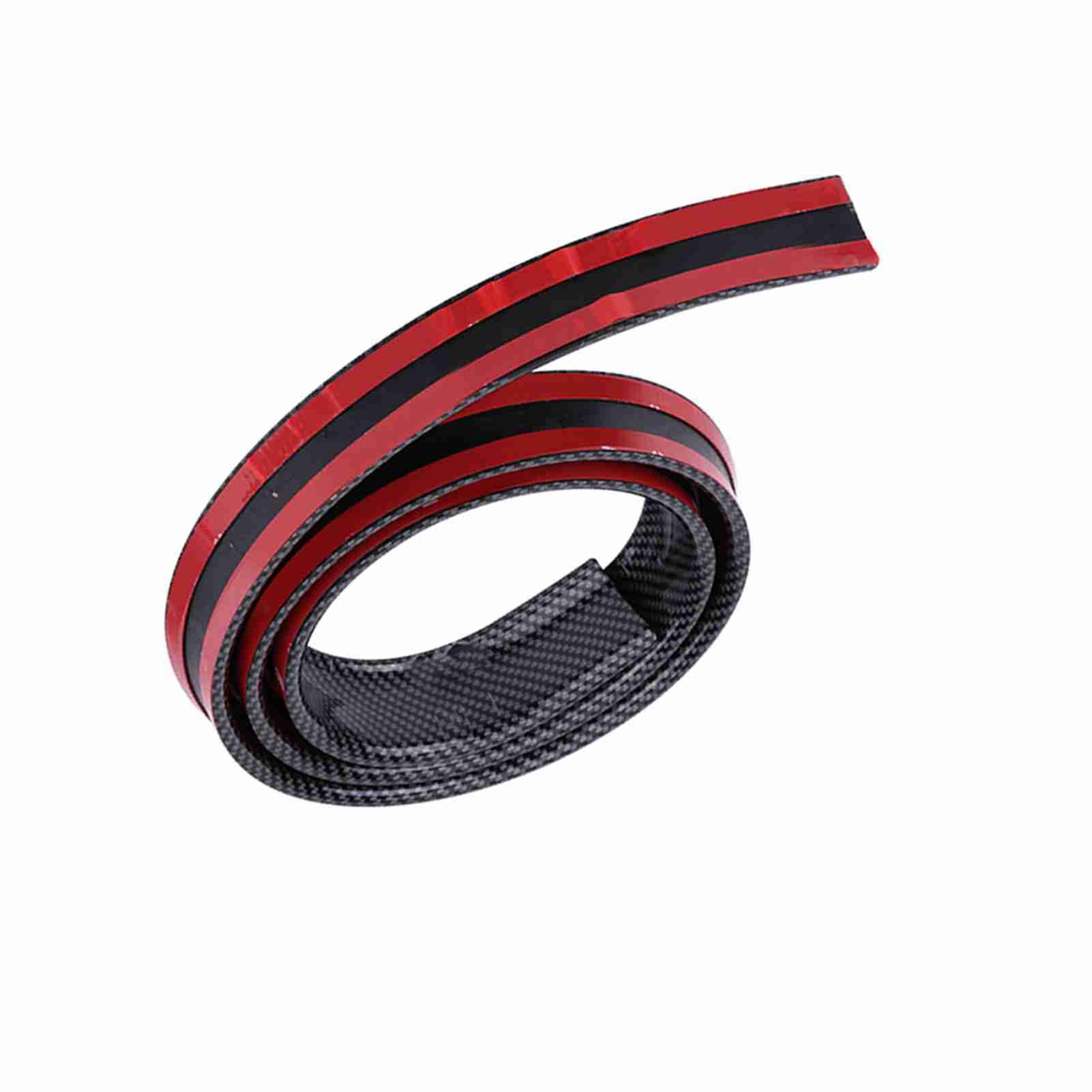 Akozon Lèvre d'aile de Becquet de Coffre de Toit Arrière en Caoutchouc Souple inspiré de la Fibre de Carbone de 1,5 M/4,9 Pieds pour Voitures et Camions - Ajustement Universel Flexible, (Black)