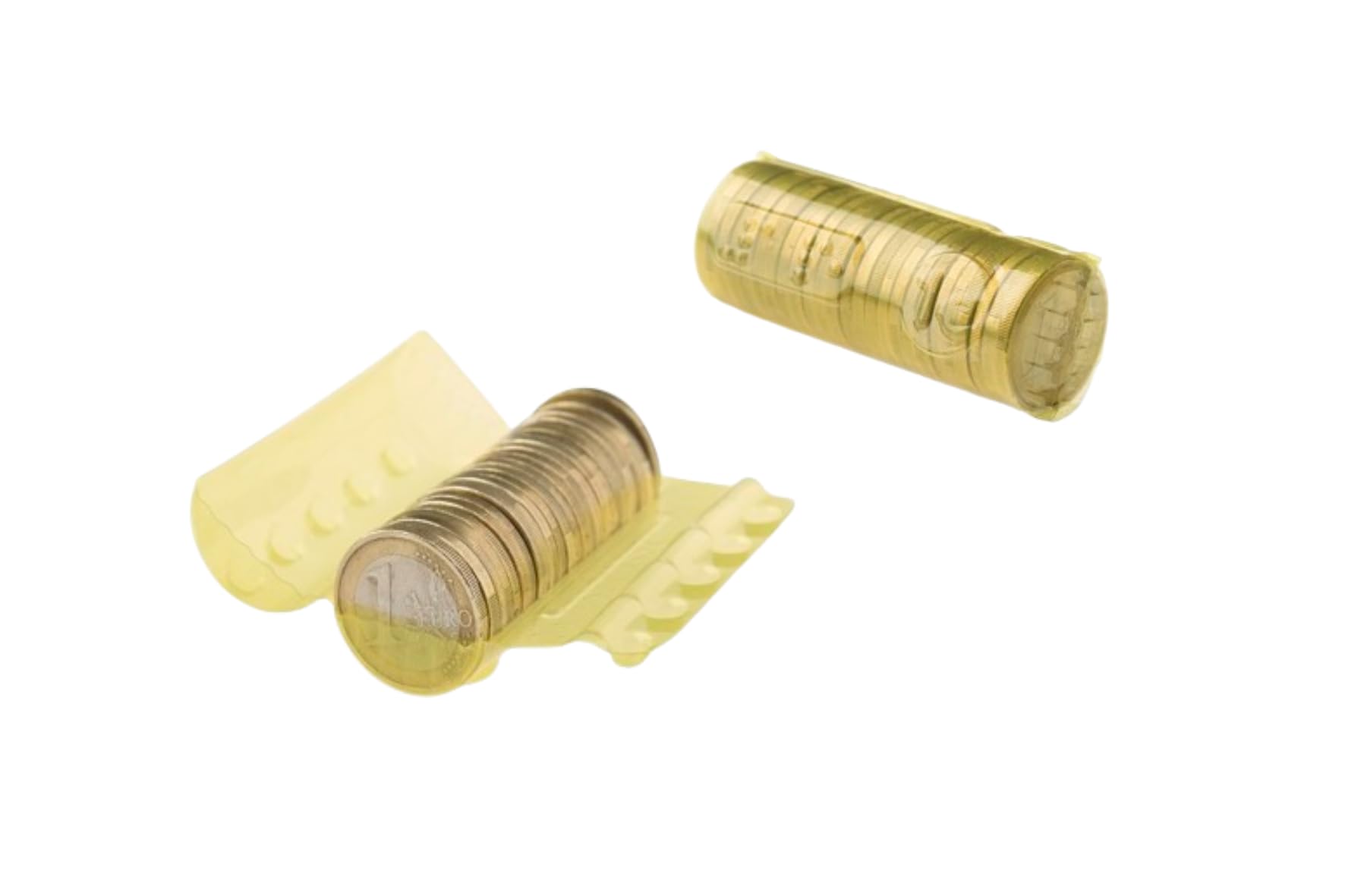 Pack Blister Monedas 100 Unidades, Euros y Centimos, Cartucho Guarda Monedas (Para monedas de 1€)