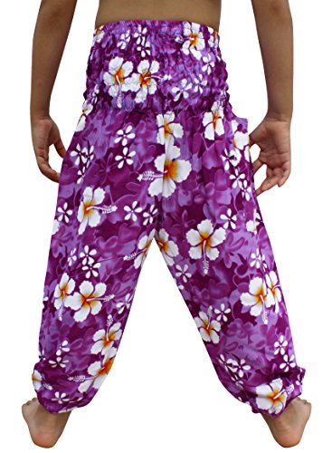Image of Full Funk Rayon Smock Waist Child Lounging Comfortable Elephant Aladdin Pants