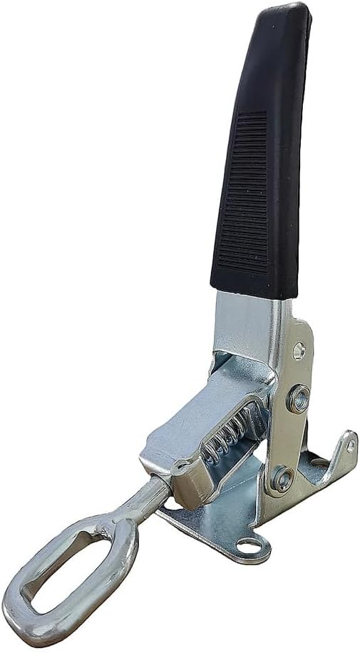 11.8Inch Heavy Duty Toggle Latch Clamps, Latch Clamp for Door Shed Gate,Tailgate Trailer Garage, Utility Trailer Gate, Container, Fence,Cookware Lid Locks and Door Locks (1 Pack-Black)