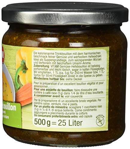 VITAM Gemüse-Hefebrühe, 1er Pack (1 x 500 g)