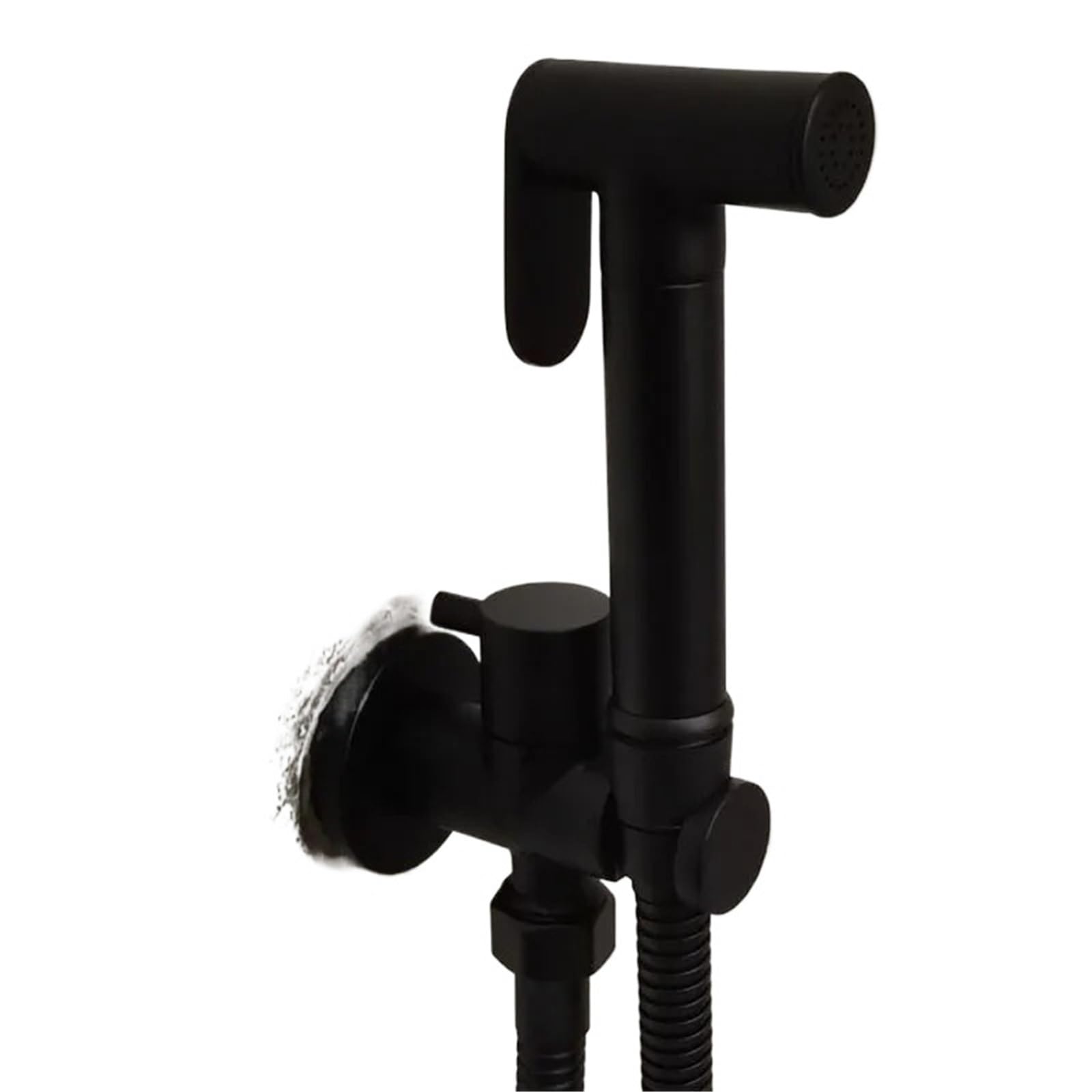 ZYCHSJXA Brass Bidet Faucet Hand held Shower Sprayer(Black)