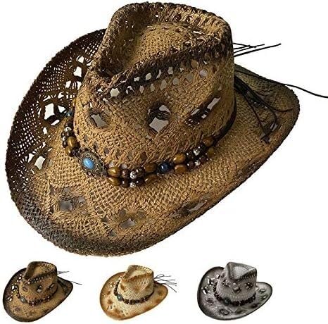 Le donne del cappello da spiaggia delle donne proteggono gli occhi e il viso dal sole all'esterno. La falda è abbastanza ampia da ombreggiare il collo, ma non troppo ampia da ostruire la visione periferica. Prima e meglio inizi a proteggere la tua pelle.
