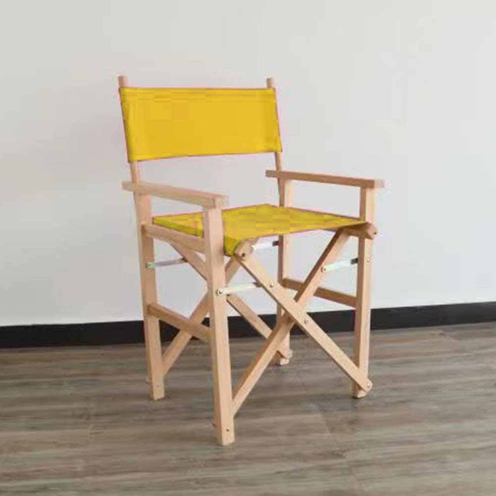 Kit di ricambio per coprisedia, adatto per sedia da regista, sedia da pesca, sedia da picnic, 53 x 20 cm, 53 x 41 cm (giallo)