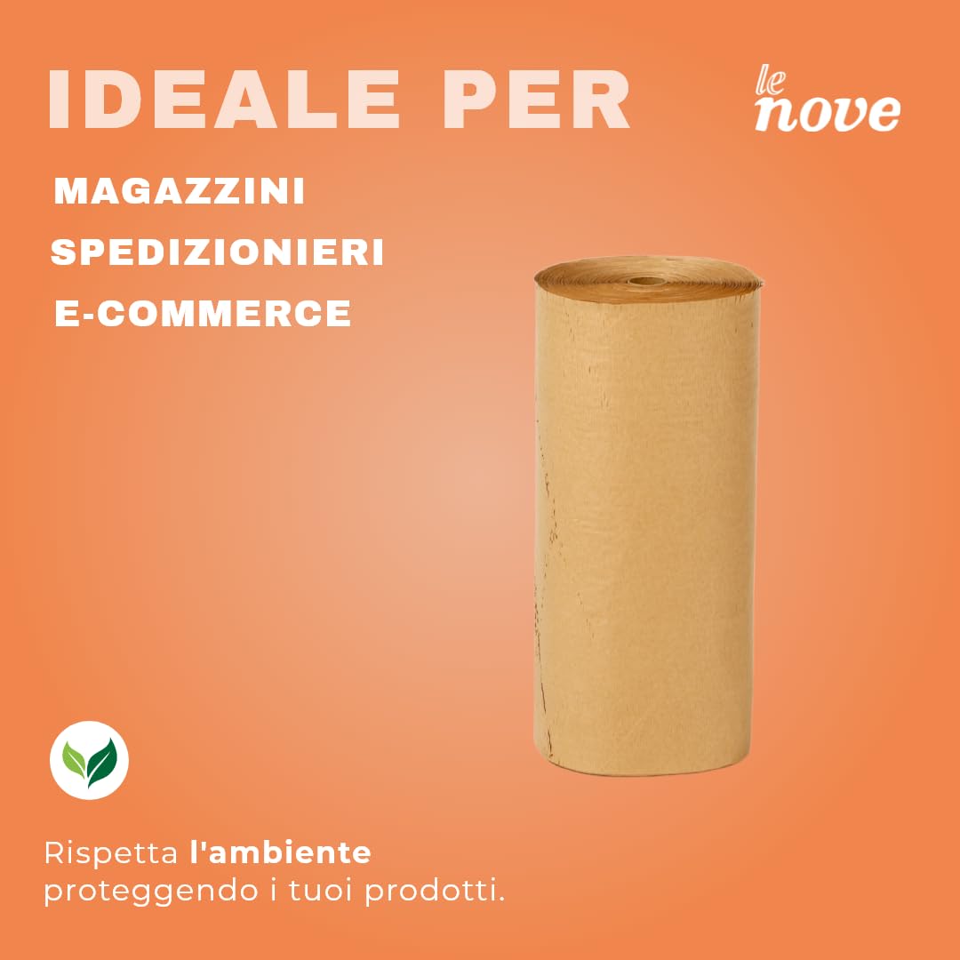 Carta a Nido d’Ape 50 cm × 250 m – 80 g – Imballaggio Protettivo Ecologico per Pacchi e Spedizioni – Alternativa al Pluriball
