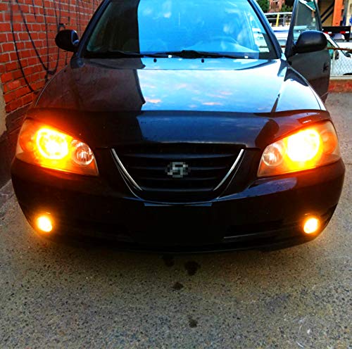 Alla Lighting 2800lm 3156 3157 LED Turn Signal Lights Bulbs, Amber Yellow T25 4157 5702 3457 AK 3757 NAK Blinker Lamps Replacement Xtreme Super Bright 12V 5730 33-SMD - Image 3