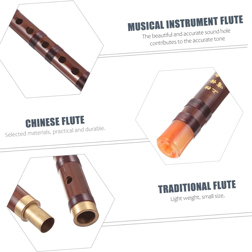 Flauta de bambú para adultos, instrumento tradicional Dizi, flauta para niños, flauta china Dizi, 1 ud.