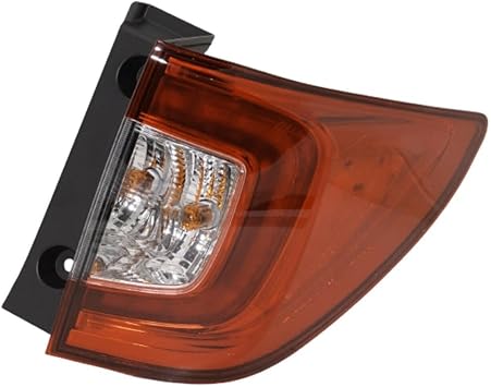 Tail Light Right Passenger Side Clear & Red Lens Taillight Taillamp Brakelight Lamp HO2801197 16935300 33500TGSA01