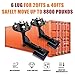 RoloTippi 2-Pack Shipping Container Wheels Kit 6-Lug Bolt On Wheels Shipping Container Hub and Spindle Kit 8000LB Fully Assembled for Up to 40' Shipping Container Heavy-Duty Shipping Container, Black
