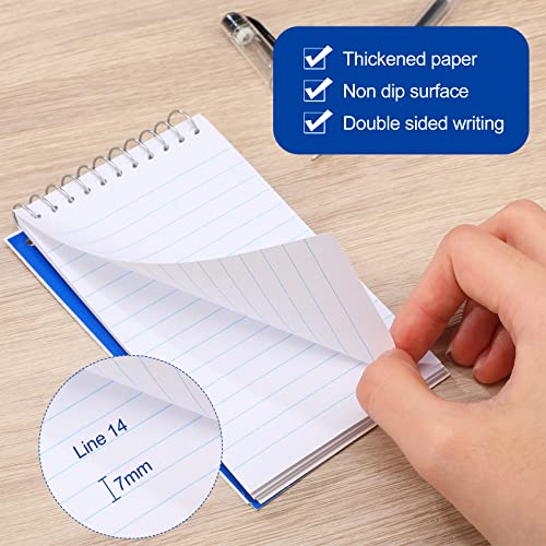 Leelosp 50 Pack Small Pocket Notebook 3 X 5 Inch, Mini Spiral Notepad Small Memo Note Pad Bulk Bound Lined College Ruled Paper For Office School Supplies, 75 Sheets/Pad, 5 Assorted Colors #TOP2