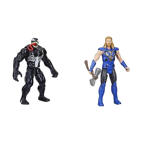 Immagine del prodotto Hasbro Marvel Spider-Man Titan Hero Series - Venom Deluxe, Action Figure in Scala da 30 cm, Giocattoli per Bambini dai 4 Anni in su & Marvel Avengers, Titan Hero Series - Thor