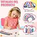 Imagen de BORISCA Juego de 24 Lapices Flexibles para Niños y 24 Gomas de Borrar