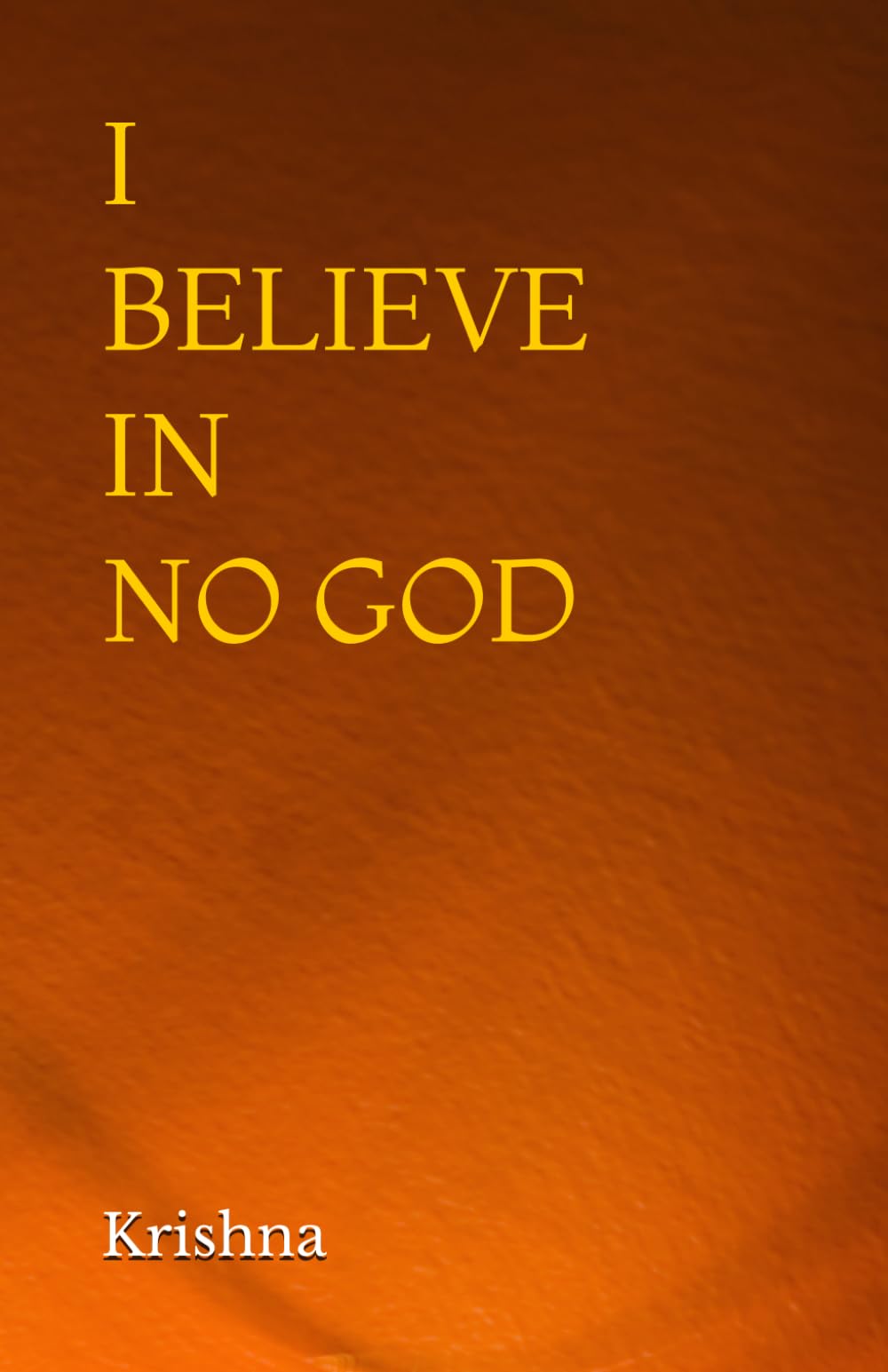 I BELIEVE IN NO GOD
