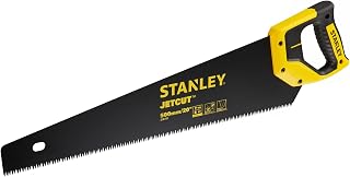 Stanley JetCut Blade Armor Handsäge 2-20-151 (500 mm Länge – Säge für Holz & Hartholz – mit Griff aus Bi-Material, verbesserter Verzahnung & 45/90° Anschlag für präzises Sägen)