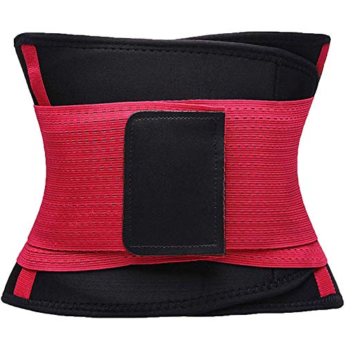 VENUZOR Waist Trainer Belt for Women - Waist Cincher Trimmer - Slimming Body Shaper Belt - Sport Girdle Belt (UP Graded)(Rose Red,XX-Large) - Thumbnail 2