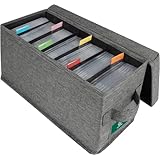 CDケース 収納ボックス CDラック DVD 収納 CD/DVD/PS5ゲームソフト/ブルーレイ収納ボックス【持ち手付き/折りたたみ/インテリア/大容量/携帯便利/多機能】 (1枚セット)