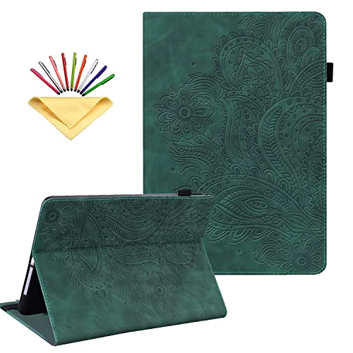 UUcovers Kindle Fire HD 8 ��8/��7/��6����P�[�X 2016/2017/2018 �y���V���z���_�[�t�� �S���o���h�G���{�X�p�^�[�� PU���U�[ �}���`�A���O���X�^���h ��܂���z �ϏՌ��J�o�[ �ԕ� �O���[�� �s�[�R�b�N