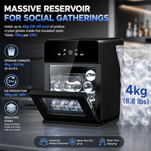 Fabricadora de Hielo Esférico para Bar con Capacidad Grande miniatura 4